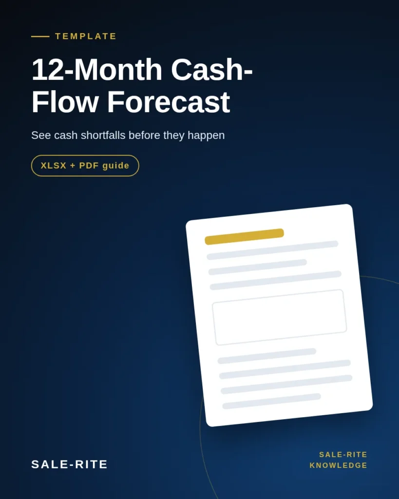 12-Month Cash-Flow Forecast cover