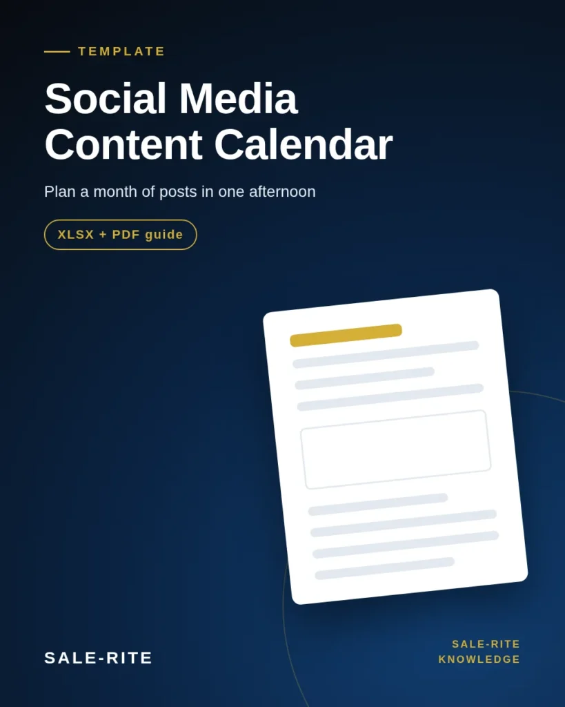 Social Media Content Calendar cover